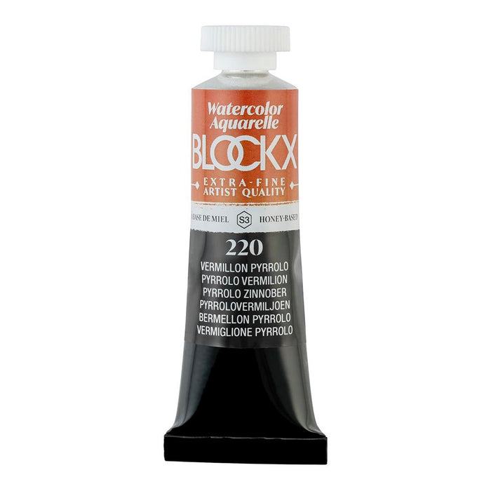 BLOCKX Watercolour Tube 15ml S3 220 Pyrrolo Vermilion FPC44220BXC