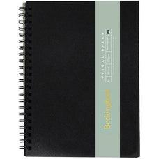 Bockingford A4 Visual Diary, 120gsm, Premium Black Paper, 60 Leaf CX100925
