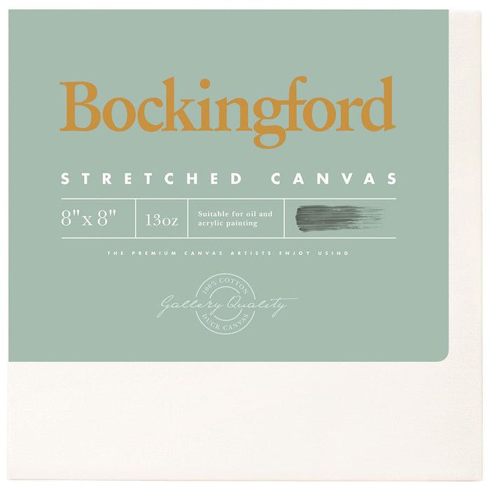 Bockingford Canvas 1.5 Inch "8x8"" 13 Ounce Triple Gesso" Primed CX223028