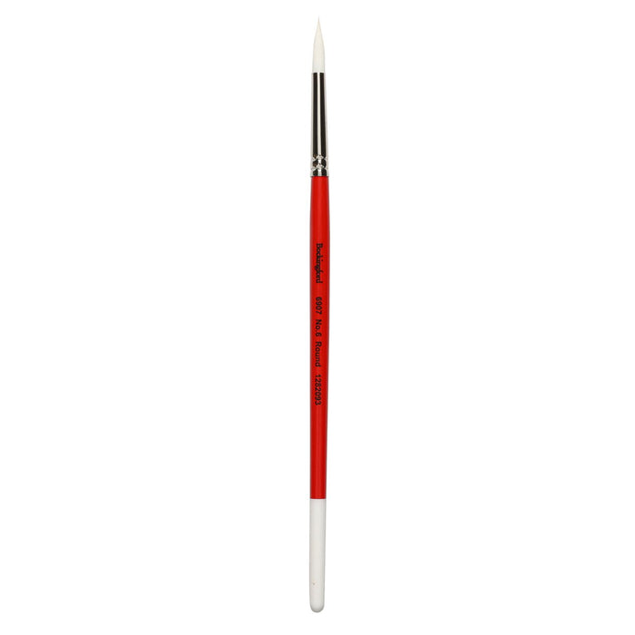 Bockingford Paint Brush 6907 Taklon Prem White Round Size 6 CX222106