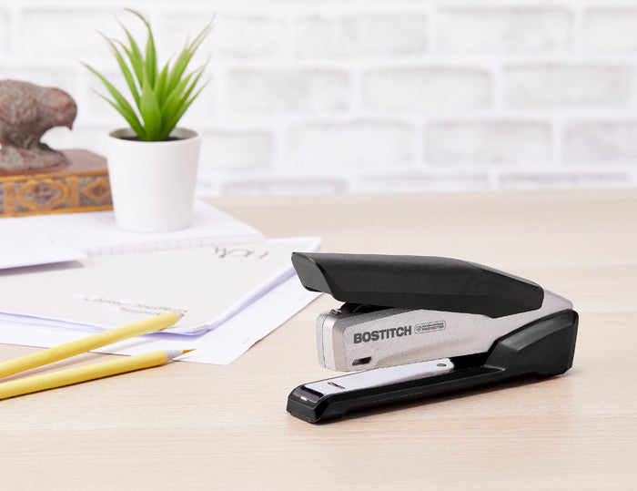 Bostitch InPower Antimicrobial Stapler, 28 Sheet, Full Strip, Black AO311110