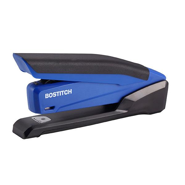 Bostitch Low Force Stapler, InPower Premium Antimicrobial, Blue, Full Strip, 20 Sheet AO311148