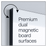 Boyd ERA Magnetic Whiteboard, Frameless, Double Sided, 1200mm x 1800mm x 15mm BVWERA1218