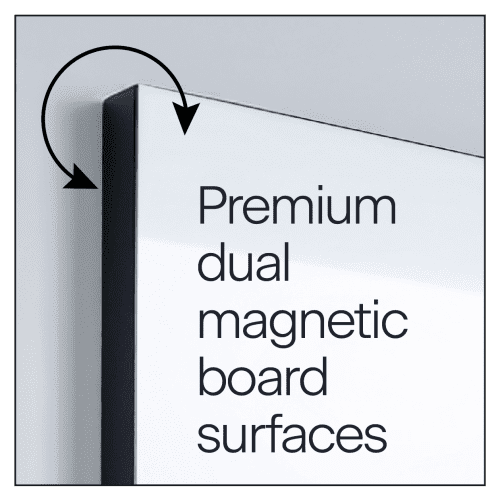 Boyd ERA Magnetic Whiteboard, Frameless, Double Sided, 1200mm x 2400mm x 15mm BVWERA1224