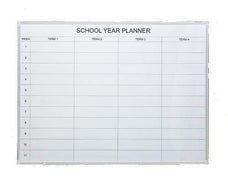 BoydVisuals Porcelain School Year Planner Board 1200 x 1500mm BVWCSYP1215