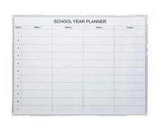 BoydVisuals Porcelain School Year Planner Board 1200 x 1800mm BVWCSYP1218