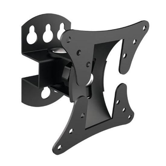 BRATECK 13''-27'' Monitor wall mount. Pivot, tilt, and swivel. Supports VESA 50x50,75x75,100x100. Max Load: 30Kgs. Colour: Black CDLCD-501