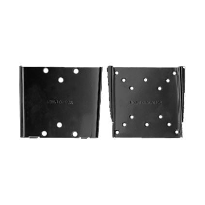 BRATECK 13''-27'' Super slim low- profile Monitor wall mount bracket. Supports VESA 75x75 & 100x100. Max load: 30kg. Curved display compatible. Colour: Black. CDLCD-WMB201