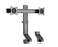 BRATECK 17-27'' Dual monitor desk mount. Sit/Stand workstation Compatible. Max load 7Kgs. Supports VESA 75x75 & 100x100. Rotate, tilt and swivel. Colour: Black. CDLDT21-C02