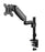 BRATECK 17"-32" Pole-Mounted Gas Spring Single Monitor Desk Mount Bracket with Detachable VESA Plate. Max Load 9Kgs, Supports VESA 75x75 & 100x100, Extend, Tilt, & Swivel, Clamp or Grommet Instal. CDLDT48-C012