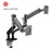 BRATECK 17''-32'' Premium Aluminium Dual Spring-Assisted Desk Mount Monitor Arm. Supports VESA up to 100x100. Extend, Tilt and Swivel. Detachable VESA Plate. Max CDLDT50-C024