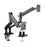 BRATECK 17''-32'' Premium Aluminium Dual Spring-Assisted Desk Mount Monitor Arm. Supports VESA up to 100x100. Extend, Tilt and Swivel. Detachable VESA Plate. Max CDLDT50-C024