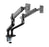 BRATECK 17''-32'' Premium Aluminium Dual Spring-Assisted Desk Mount Monitor Arm. Supports VESA up to 100x100. Extend, Tilt and Swivel. Detachable VESA Plate. Max CDLDT50-C024