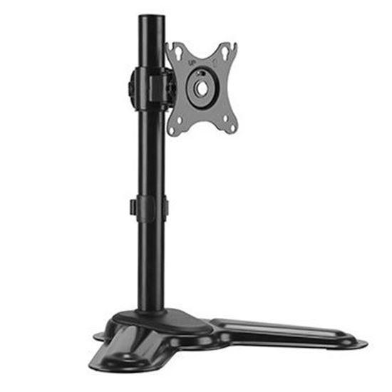 BRATECK 17''-32'' Single Screen Articulating Monitor Stand. Free-Tilting Design, Sturdy Steel Base, 360 Rotary VESA Plate. VESA 75x75, 100x100, Max Load 8Kgs. Built-in Cable Management. CDLDT30-T01