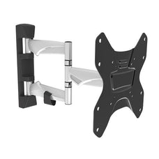 BRATECK 23''-42'' Full motion TV wall bracket. Tilt and swivel. Supports VESA 75x75,100x100,200x100,200x200. Max Load 30Kgs. Max arm extension - 410mm. Colour: Black. Curved Display Compatible. CDLDA20-223