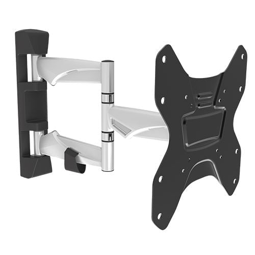 BRATECK 23''-42'' Full motion TV wall bracket. Tilt and swivel. Supports VESA 75x75,100x100,200x100,200x200. Max Load 30Kgs. Max arm extension - 410mm. Colour: Black. Curved Display Compatible. CDLDA20-223