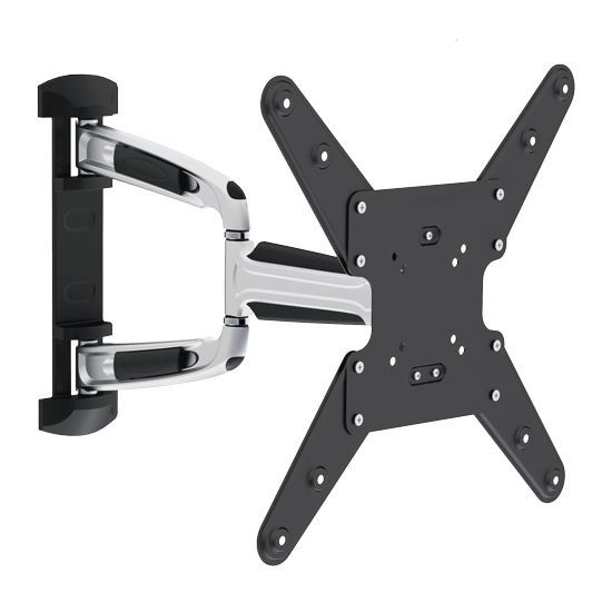 BRATECK 23''-55'' Full motion TV wall mount bracket. Extend, tilt and swivel. VESA Support up to: 400x400 Max load: 35kg. Max arm extension - 514mm. Curved Display Compatible. CDLPA31-443A