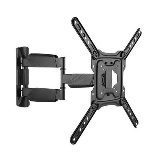 BRATECK 23''-55'' Full motion TV wall mount bracket. Extend, tilt and swivel. VESA Support up to: 400x400 Max load: 35kg. Profile: 49-515mm. Hidden cable management. Colour: Black. CDLPA50-443