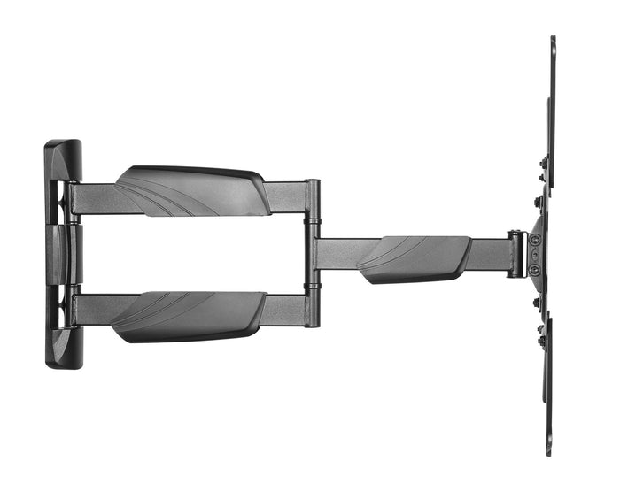 BRATECK 23''-55'' Full motion TV wall mount bracket. Extend, tilt and swivel. VESA Support up to: 400x400 Max load: 35kg. Profile: 49-615mm. Hidden cable management. Colour: Black. CDLPA50-443AL