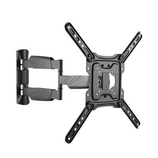 BRATECK 23''-55'' Full motion TV wall mount bracket. Extend, tilt and swivel. VESA Support up to: 400x400 Max load: 35kg. Profile: 49-615mm. Hidden cable management. Colour: Black. CDLPA50-443AL