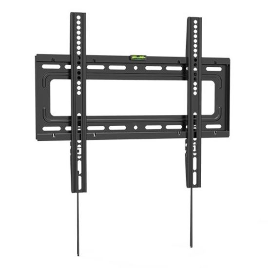 BRATECK 32"-55" Fixed TV Wall Mount Max load: 50Kgs. VESA Support: 200x200,300x300,400x200,400x400 Built-in Bubble level. Curved Display Compatible. Colour: Black. CDLP46-44F