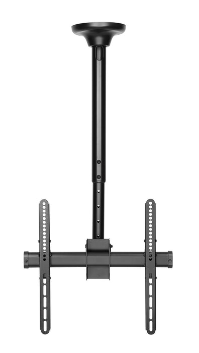 BRATECK 32''-55'' Telescopic full- motion ceiling mount. Max load: 50Kgs. VESA support up to 400x400. Profile: 560-910mm. Tilt & swivel. Hidden cable management Colour: Slate black. CDPLB-CE944-02S