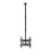 BRATECK 32-70" Telescopic Heavy Duty Tilt Ceiling Mount Bracket. Supports up to 50Kgs, Detachable VESA Plate, Cable Management, Adjustable Ceiling Plate. Extension 707-1577mm. Max VESA 400x400 CDPLB-CE1044-01