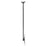 BRATECK 32-70" Telescopic Heavy Duty Tilt Ceiling Mount Bracket. Supports up to 50Kgs, Detachable VESA Plate, Cable Management, Adjustable Ceiling Plate. Extension 707-1577mm. Max VESA 400x400 CDPLB-CE1044-01