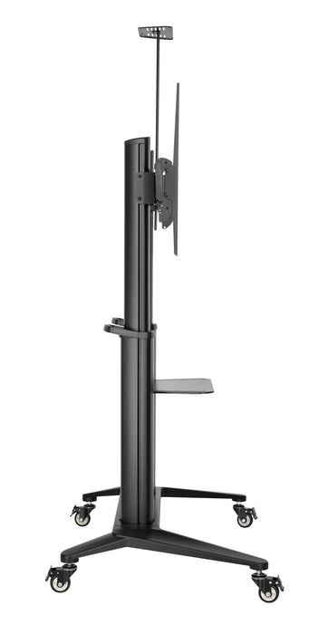 BRATECK 70"-120" Large Screen Ultra-strong Mobile TV Cart. Max Load 140Kgs. VESA support up to 1000x600. Hidden Cable Management. Height Adjustable 1250-1600mm. CDTTL12-610TB