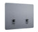 BRATECK .75m Desktop Privacy Panel with 2x Heavy-Duty Clamp. Felt Surface to Reduce Office Noise. Screen Dims 750x600x20mm. Grey Colour. Pair with TP18075 CDAP01-7-750