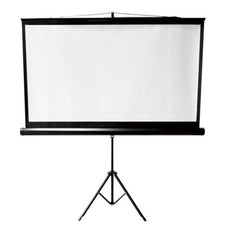 BRATECK 96'' Projector screen with Tripod. Perfect for education, commercial presentations or residential home cinema. 160viewing angle. Matte white screen. CDPSDB96