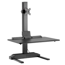 Brateck Electric Sit-Stand Desk Converter With Single Monitor Mount CDDWS19-T01