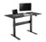 BRATECK Height Adjustable Air Lift Sit-Stand Desk. Includes Desktop. Work Surface 1450x730mm. Height Range 740-1150mm. Weight Cap 15Kgs. Curved-edge for added Comfort. Black Colour. CDG03-22D-BL