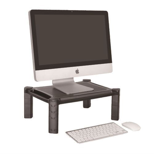 BRATECK Height-Adjustable Modular Multi-Purpose Smart Stand. Accommodate most 13-32 Monitors Laptops, Printers, & Other Office Machines. Set Your Monitor at an Ergonomically Correct Height. CDAMS-1L