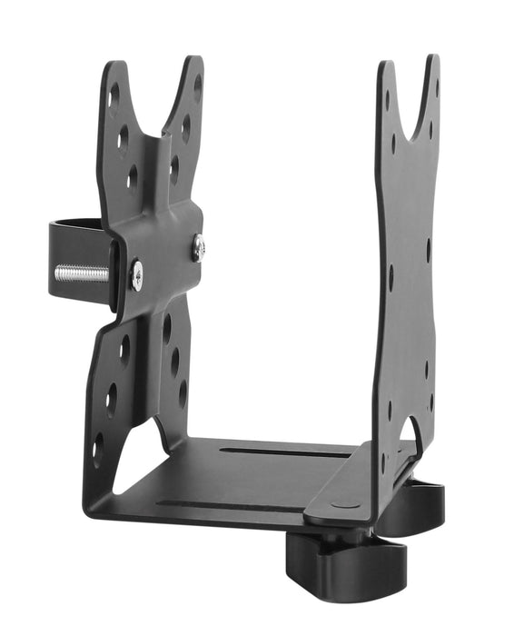 BRATECK Multifunctional Thin Client Holder. Perfect for Intel NUC the Mac Mini & Most Small CPUs. Depth Range 17-70mm, VESA Compatible, Weight Capacity 5Kgs. Matte Black Colour. CDCPB-1