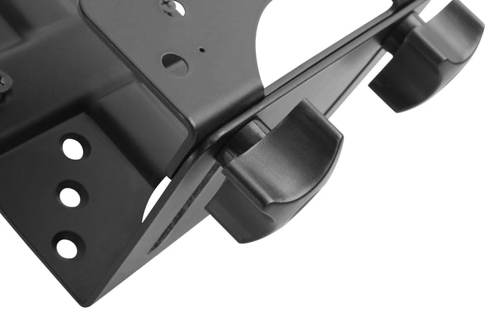 BRATECK Multifunctional Thin Client Holder. Perfect for Intel NUC the Mac Mini & Most Small CPUs. Depth Range 17-70mm, VESA Compatible, Weight Capacity 5Kgs. Matte Black Colour. CDCPB-1