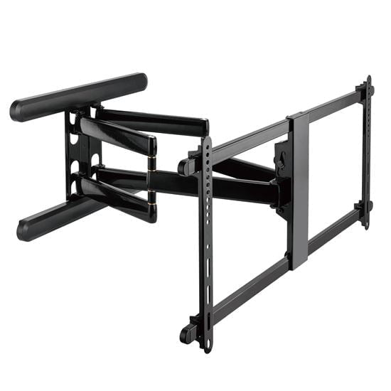 BRATECK Premium 43-90" Full Motion TV Wall Mount Bracket with Free Tilt Design. Max VESA 800x400, Max Load 70Kgs, Max Arm Extension 660mm, Bubble Level Included. Gloss Black CDLPA70-486