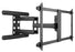 BRATECK Premium 43-90" Full Motion TV Wall Mount Bracket with Free Tilt Design. Max VESA 800x400, Max Load 70Kgs, Max Arm Extension 660mm, Bubble Level Included. Gloss Black CDLPA70-486