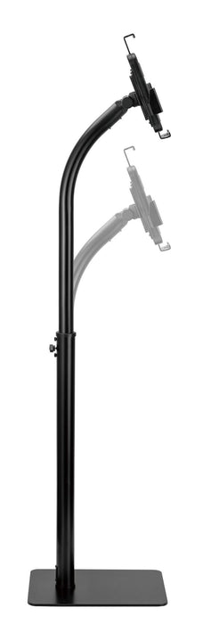 Brateck Universal Anti-Theft Tablet Floor Stand, Built-In Height Adjust, Includes Security Screw to Prevent Theft, 360 Rotation. CDPAD33-01