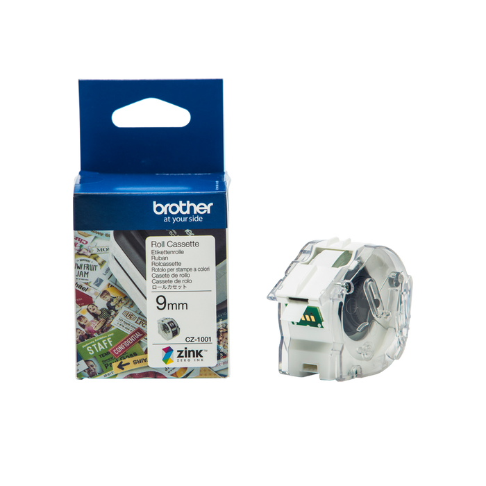 Brother CZ-1001 Full Colour Continous Label Roll 9mm x 5mt DSBCZ1001