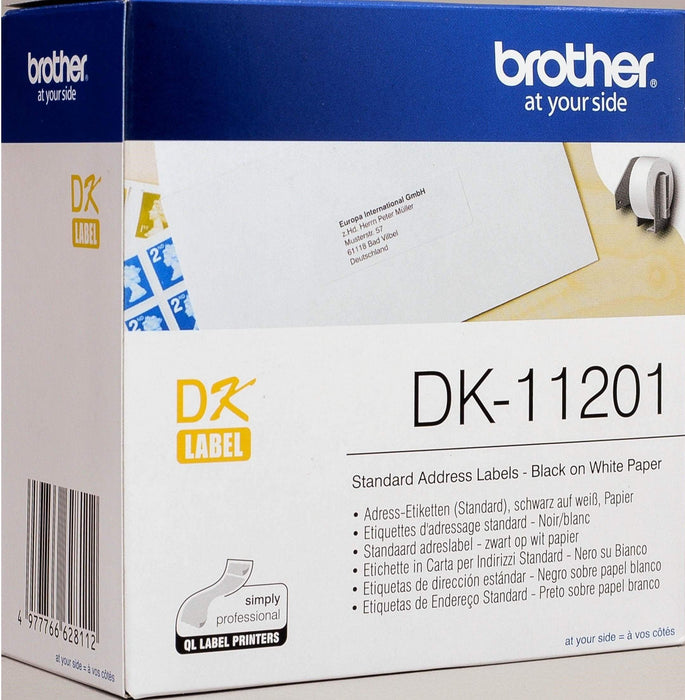 Brother DK 11201 Address Label 29 x 90mm DSBDK11201