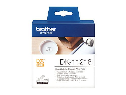 Brother DK 11218 Round Label 24mm DSBDK11218