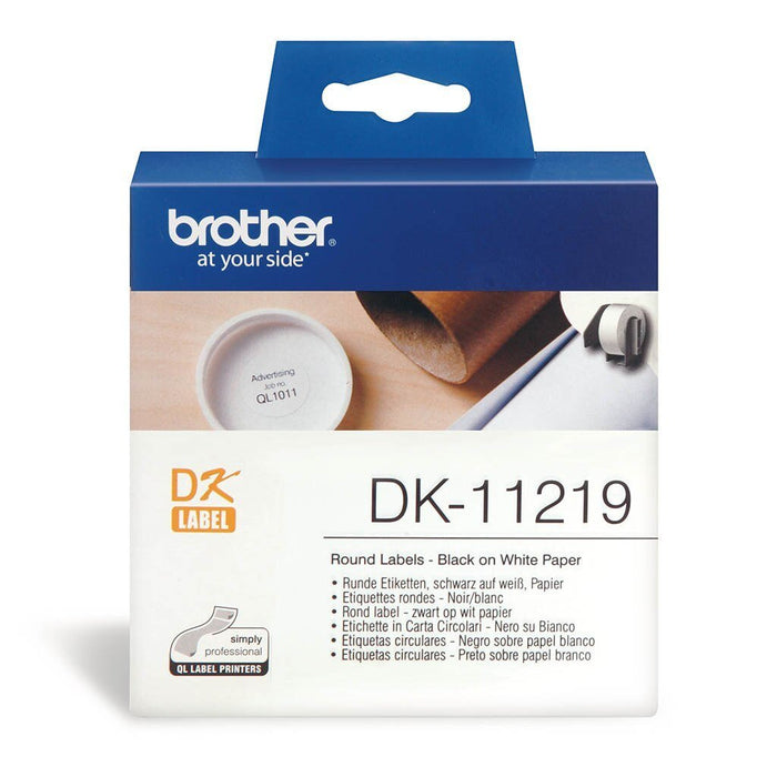 Brother DK 11219 Round Label 12mm DSBDK11219