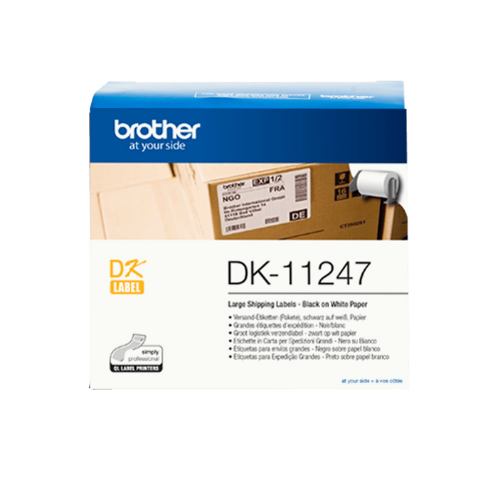Brother DK 11247 Large Shipping Label 103 x 164mm x 180's DSBDK11247