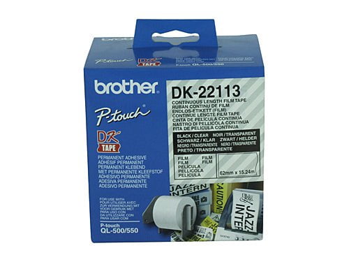 Brother DK 22113 Clear Label 62mm x 15.24mt DSBDK22113