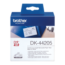 Brother DK 44205 Continuous Label 62mm x 30.48mt Black on White DSBDK44205