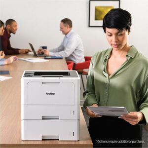 Brother HL HL-L5210DW Desktop Wireless Laser Printer - Monochrome - 48 ppm Mono - 1200 x 1200 dpi Print - Automatic Duplex Print - 350 Sheets Input - Ethernet - Wireless LAN - Brother iPrint&Scan, Wi-Fi Direct, Mopria, Apple AirPrint - 90000 Pages Duty... IM6141572