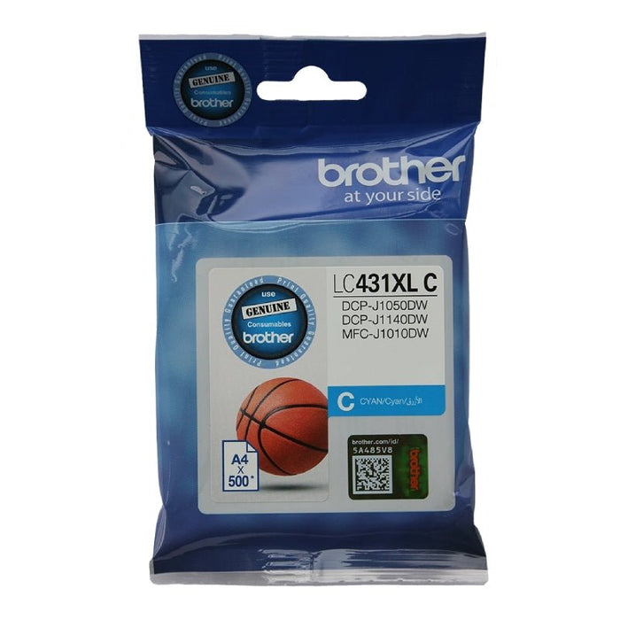 Brother LC431XLC Cyan Original Ink Cartridge DSB431XLC