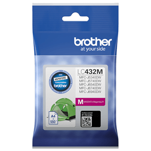 Brother LC432 Original Magenta Ink Cartridge DSB432M