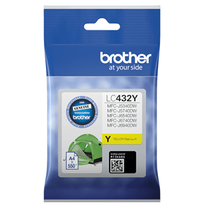 Brother LC432 Original Yellow Ink Cartridge DSB432Y